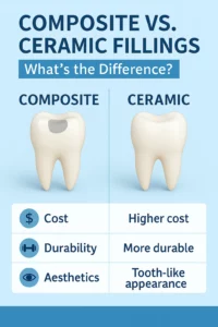 composite vs ceramic fillings