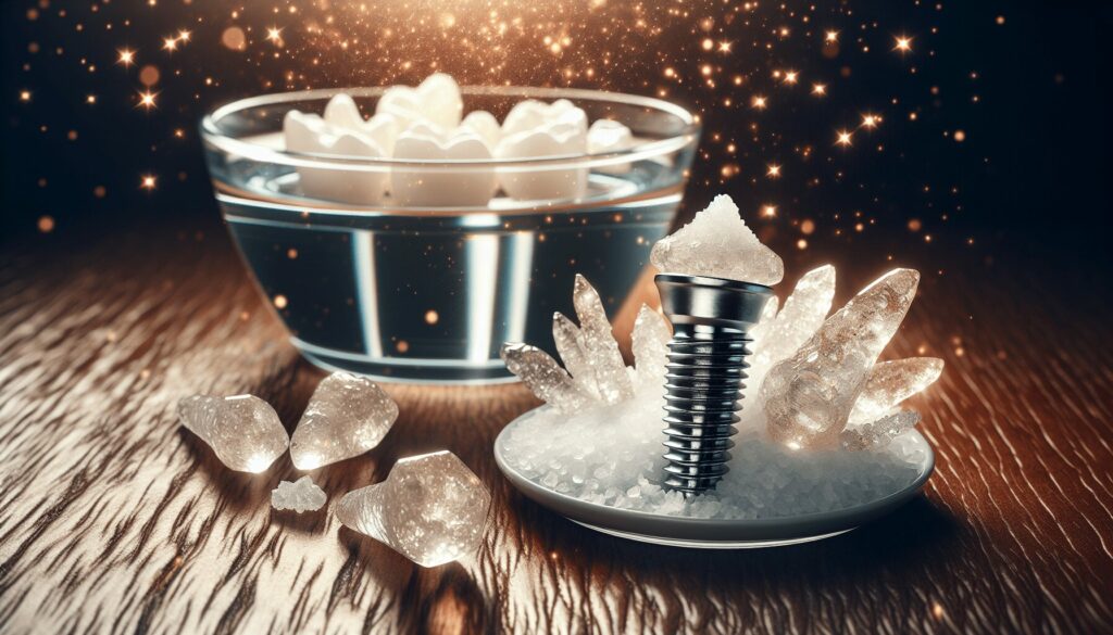 Sweet Water smile - dental implant and salt