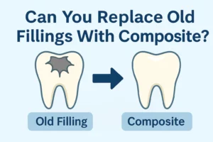 replace old fillings with composite